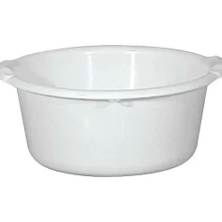 Aluminium Et Plastique Bassine ronde 14l d40 blanc alimentaire