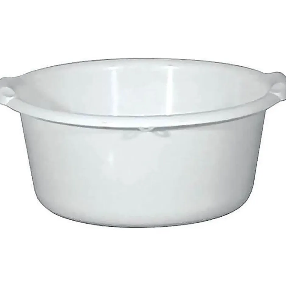 Aluminium Et Plastique Bassine ronde 20l d43 blanc alimentaire Discount