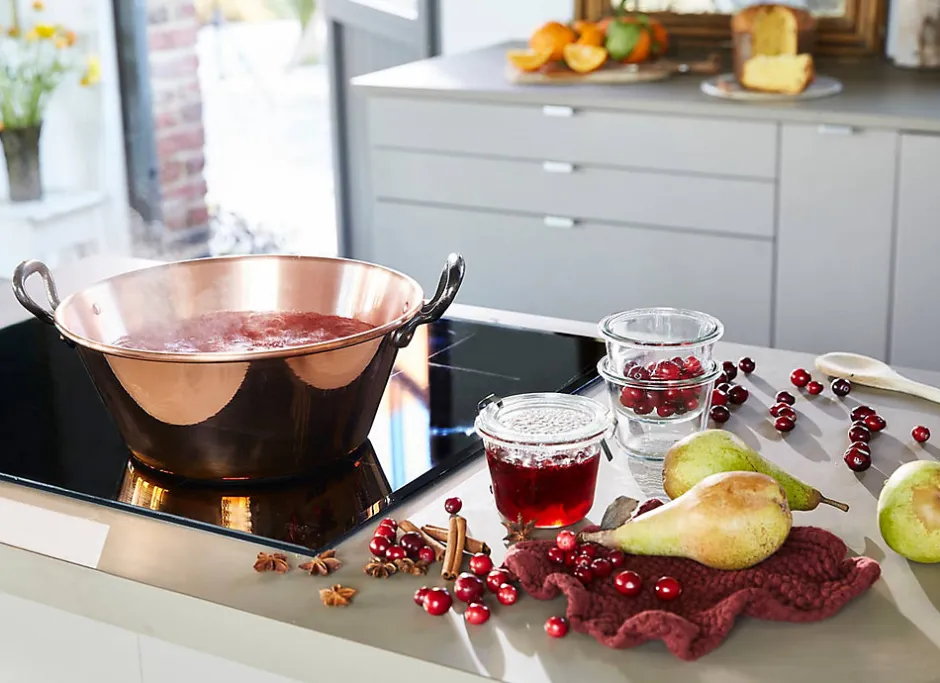 Baumalu Bassine a confiture 26 cm cuivre 12/10eme anses fonte