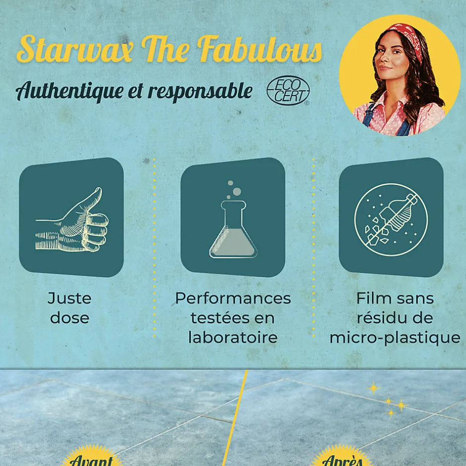 Starwax Fabulous Bicarbonate de soude doses 20 x 20g