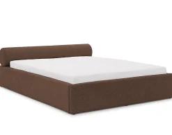 Lisa Design Billy - lit coffre - 140x190 cm - en tissu texturé - sommier inclus - Hot