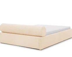 Lisa Design Billy - lit coffre - 140x190 cm - en tissu texturé - sommier inclus - Hot
