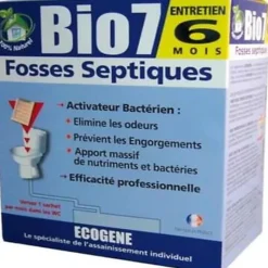 Ecogene BIO7 Entretien 6 mois fosses septiques 480g Hot