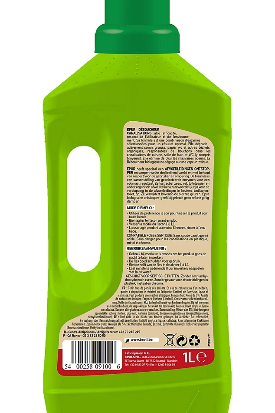 Epur Bio-déboucheur canalisations 1L New