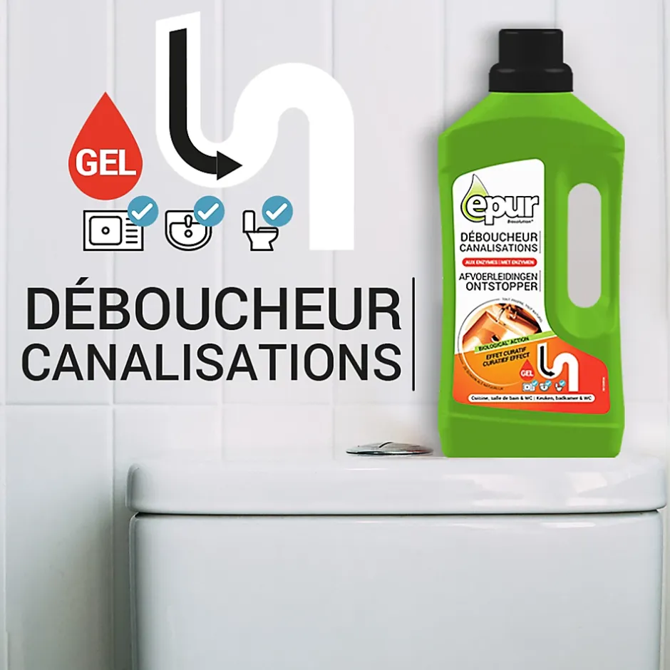 Epur Bio-déboucheur canalisations 1L New