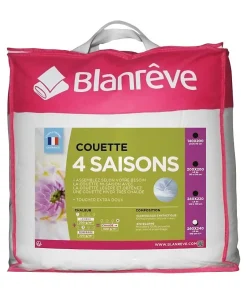 Blanreve Couette 4 saisons - 240 x 260 cm - Blanc Discount