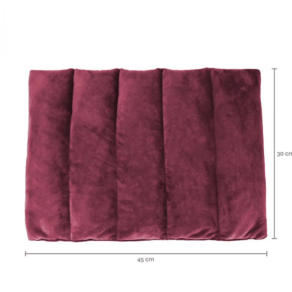 Vivezen Bouillotte, coussin chauffant 45 x 30 cm pour le dos ou autres parties du corps - Bleu -
