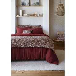 L'Effet Papillon Bout de lit "Capucine" 90 x 200 cm "Gaze de Coton" - Capucine Camel - 90 x 200 cm Sale