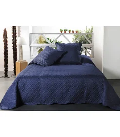 Linder Boutis contemporain bleu marine - 180x240cm - Bleu marine