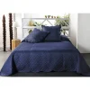 Linder Boutis contemporain bleu marine - 230x250cm - Bleu marine