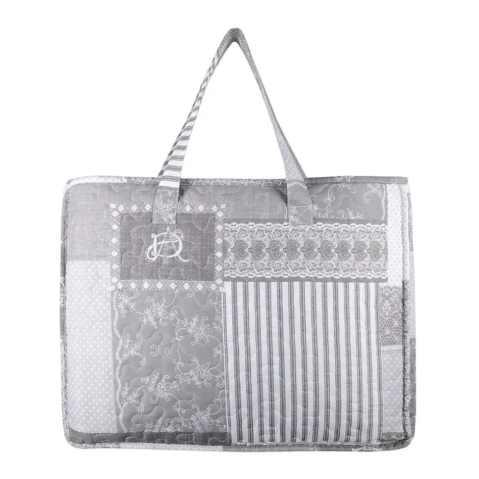 Lovely Casa Boutis 220x240 avec 2 taies et sac Arkansas gris