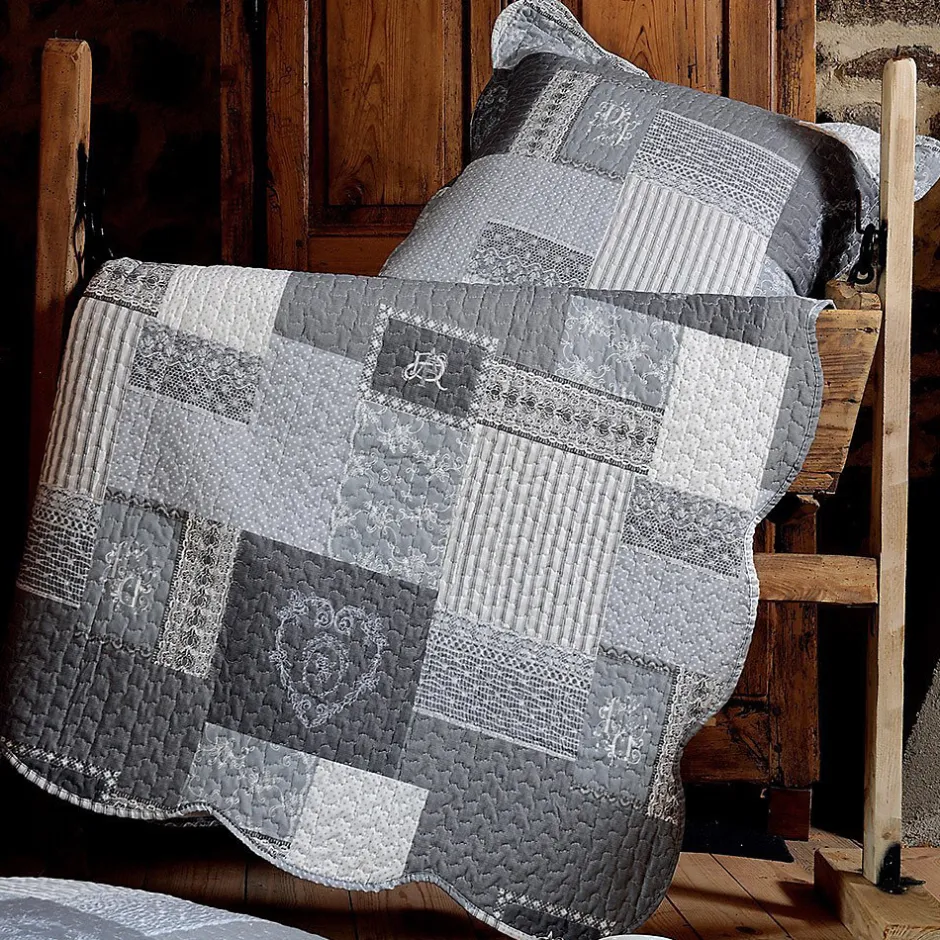 Lovely Casa Boutis 220x240 avec 2 taies et sac Arkansas gris