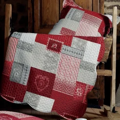 Lovely Casa Boutis 240x260 avec 2 taies et sac Arkansas rouge Online