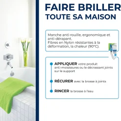 Starwax Brosse à joints de carrelage mural ou de sol