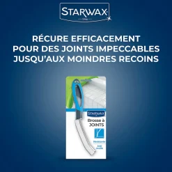 Starwax Brosse à joints de carrelage mural ou de sol