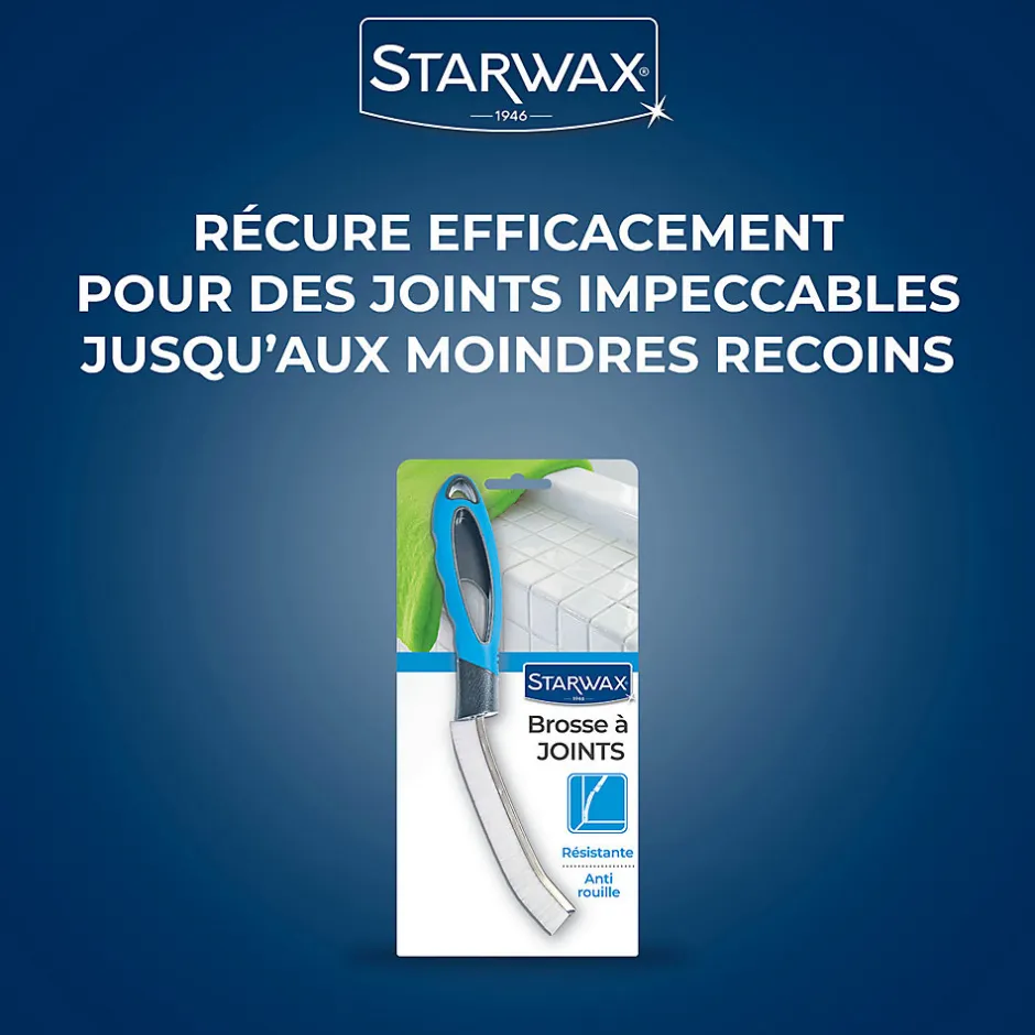 Starwax Brosse à joints de carrelage mural ou de sol