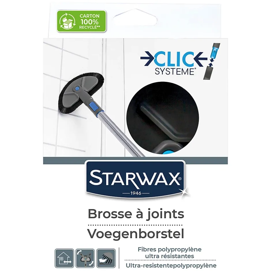 Starwax Brosse à joints de carrelage mural ou de sol, New