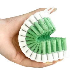 GoodHome Brosse à récurer flexible poils rigide blanc l.7cm