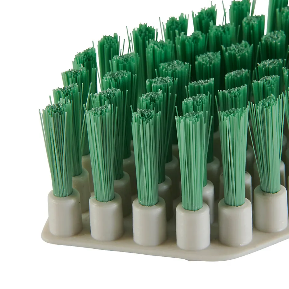 GoodHome Brosse à récurer flexible poils rigide blanc l.7cm