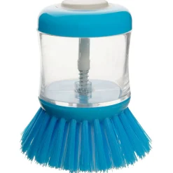 Fackelmann Brosse à vaisselle avec réservoir pour liquide vaisselle Tecno