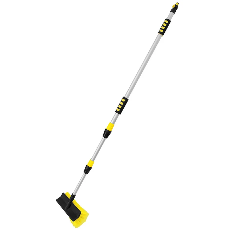 ECD Germany Brosse de Lavage Auto avec Manche Télescopique, Réglable de 130 à 300 cm