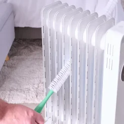 GoodHome Brosse de nettoyage pour radiateur flexible poils rigide blanc l.5cm Clearance