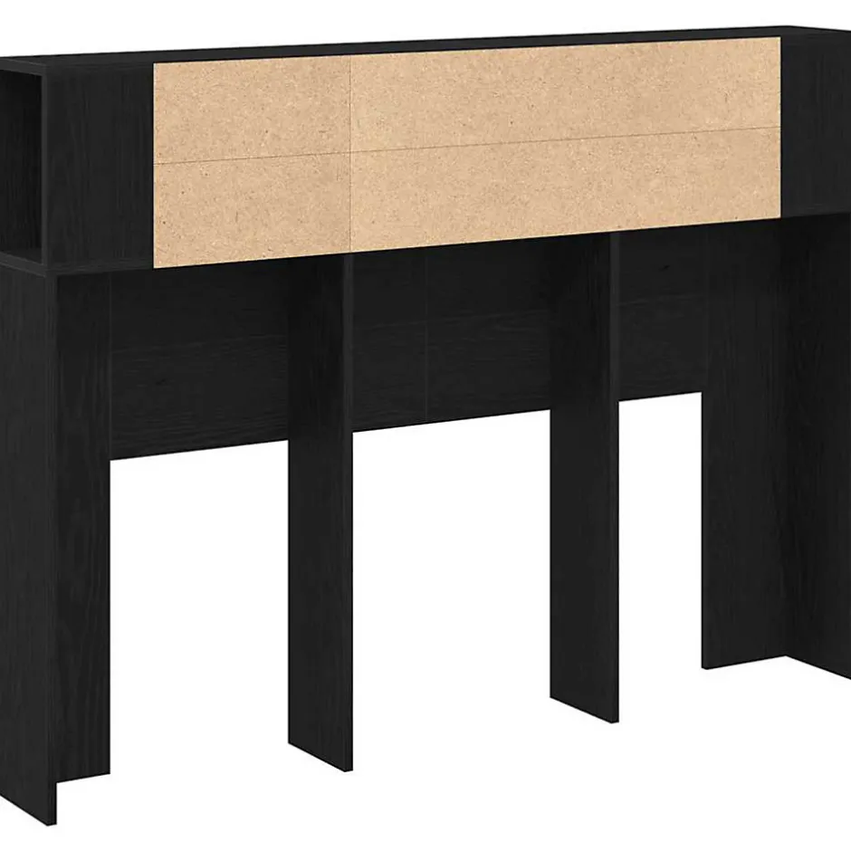 Vidaxl Cabinet de Tête de Lit Chêne noir 120 x 18.5 x 102.5 cm