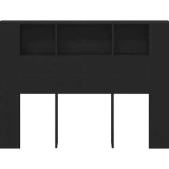 Vidaxl Cabinet de Tête de Lit Chêne noir 120 x 18.5 x 102.5 cm
