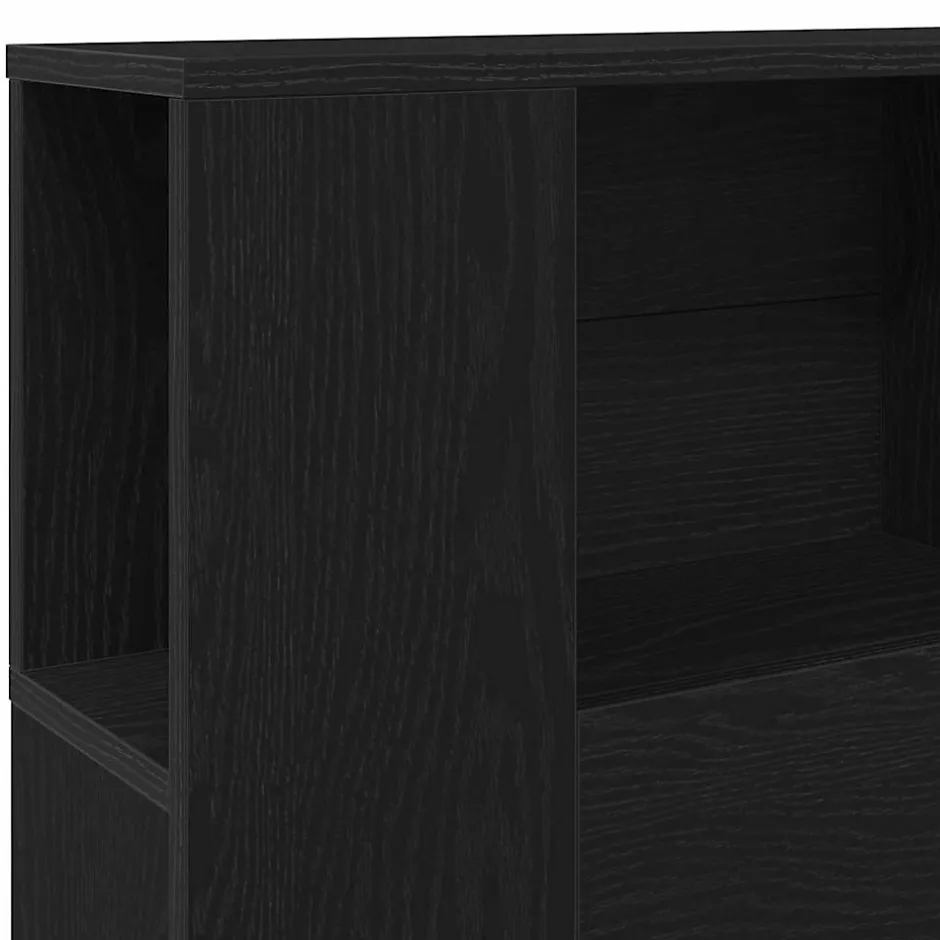 Vidaxl Cabinet de Tête de Lit Chêne noir 120 x 18.5 x 102.5 cm