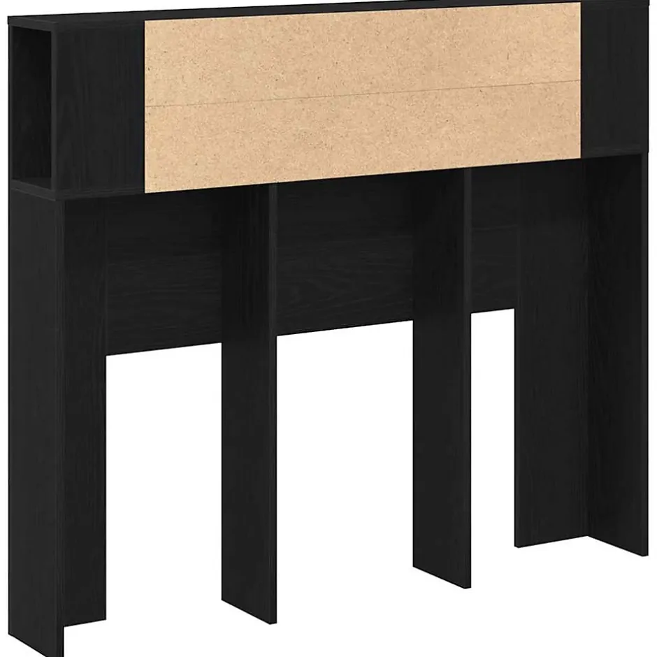 Vidaxl Cabinet de Tête de Lit Chêne noir 120 x 18.5 x 102.5 cm Clearance