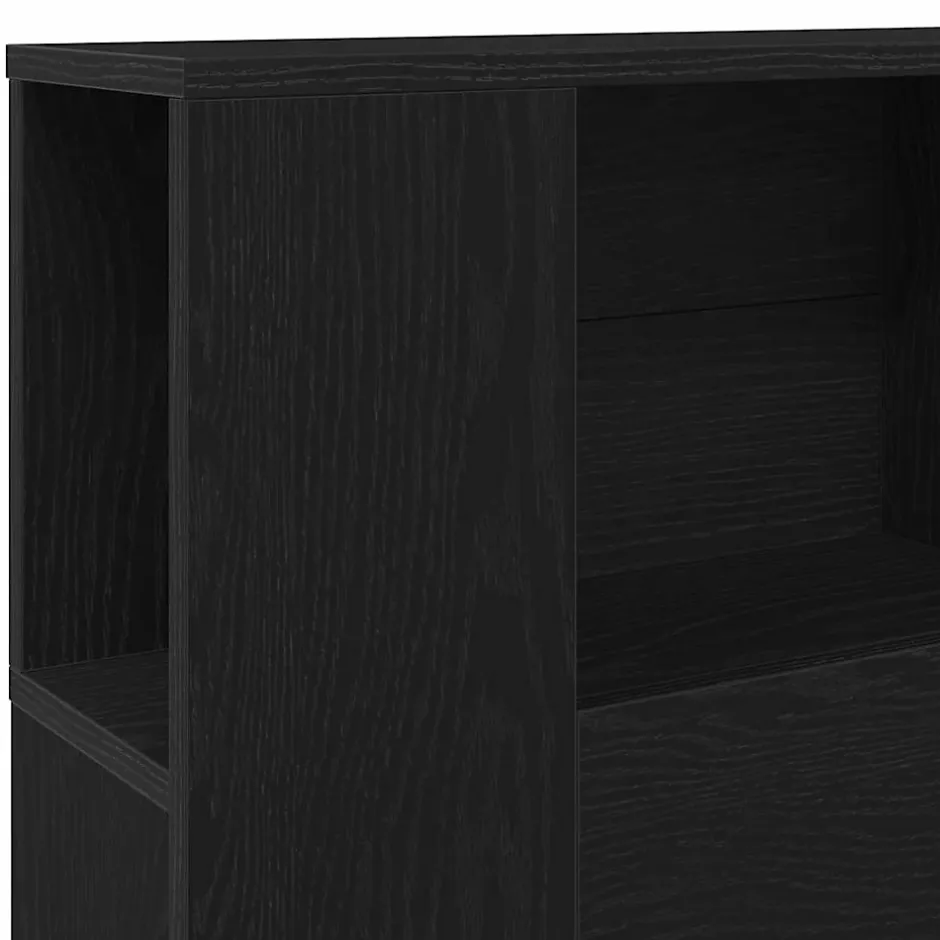 Vidaxl Cabinet de Tête de Lit Chêne noir 120 x 18.5 x 102.5 cm Clearance