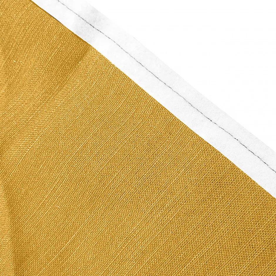 Meubletmoi Cache-sommier tapissier 160x200 cm en tissu jaune - NIVU 9366