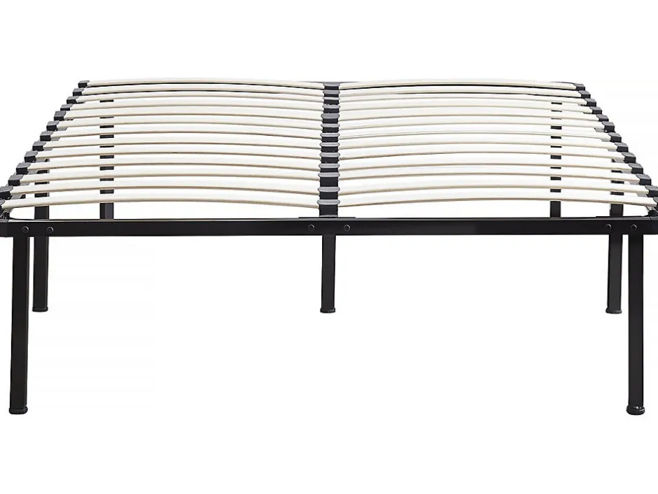 Habitat Et Jardin Cadre à lattes + pieds pour matelas 140 x 190 cm - 26 lattes