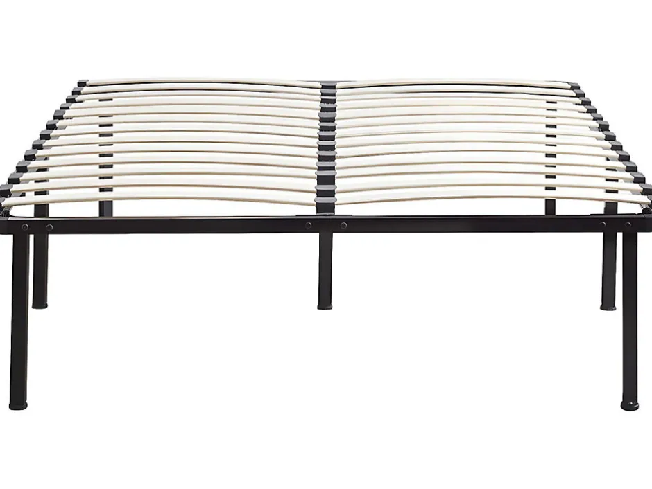 Habitat Et Jardin Cadre à lattes + pieds pour matelas 140 x 190 cm - 26 lattes