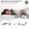 Ml-Design Cadre de lit en acier pour chambre à coucher + sommier à lattes matelas 90x200cm Outlet