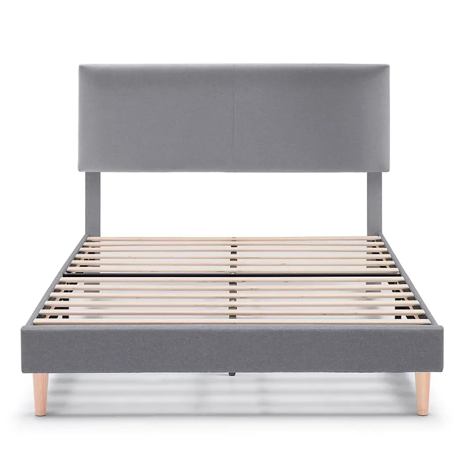 Vs Venta-Stock Cadre de lit rembourré Lauren 30 cm, 90 x 190 cm, Gris foncé Sale