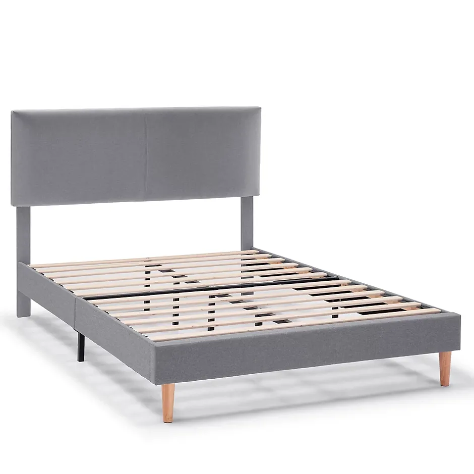 Vs Venta-Stock Cadre de lit rembourré Lauren 30 cm, 90 x 190 cm, Gris foncé Sale
