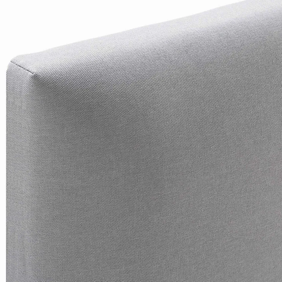 Vs Venta-Stock Cadre de lit rembourré Lauren 30 cm, 90 x 190 cm, Gris clair