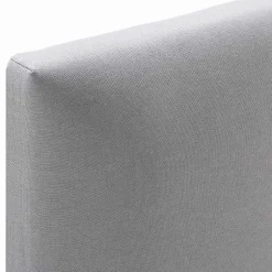 Vs Venta-Stock Cadre de lit rembourré Lauren 30 cm, 150 x 190 cm, Gris clair Best