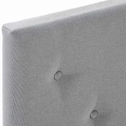Vs Venta-Stock Cadre de lit rembourré Rosi 30 cm, 90x190 cm, Gris clair Best