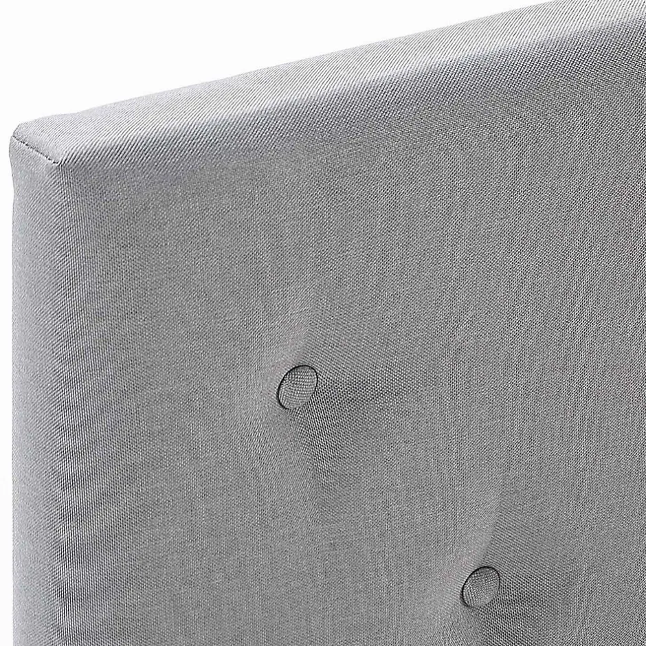 Vs Venta-Stock Cadre de lit rembourré Rosi 30 cm, 90x190 cm, Gris clair Best
