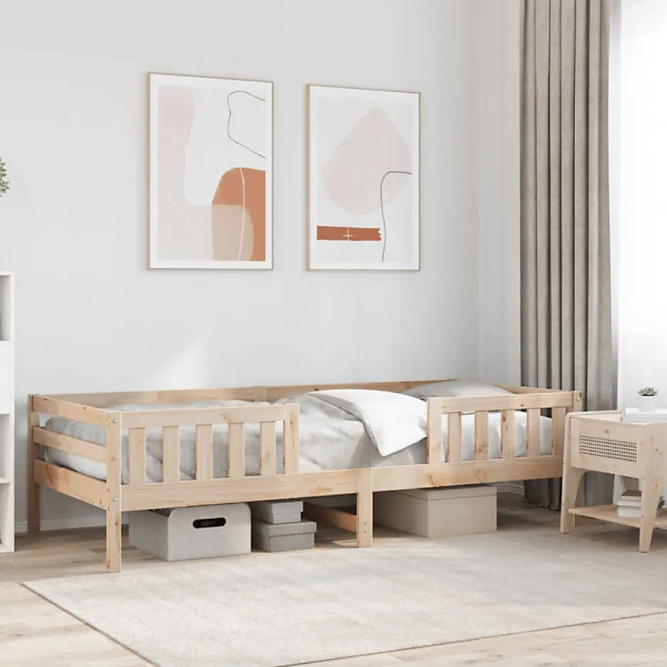 Vidaxl Cadre de lit sans matelas 90x190 cm bois de pin massif