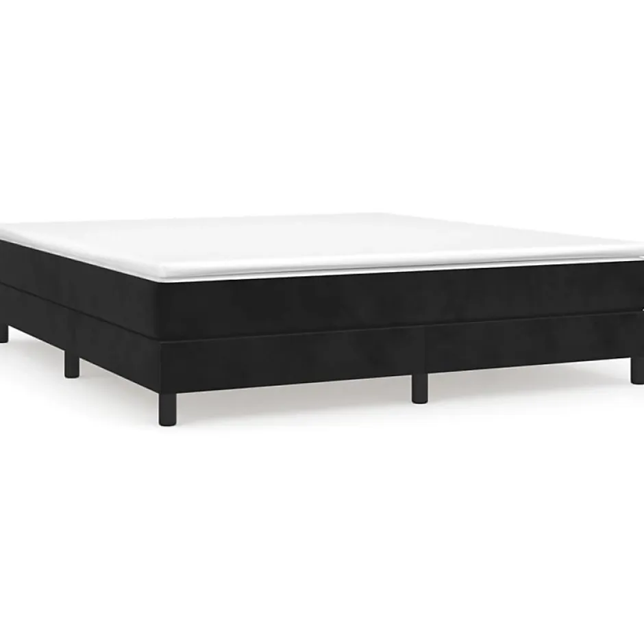 Vidaxl Cadre de lit sans matelas noir 180x200 cm velours Hot