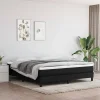 Vidaxl Cadre de lit sans matelas noir 180x200 cm tissu