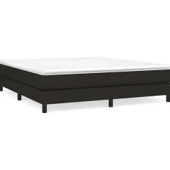 Vidaxl Cadre de lit sans matelas noir 180x200 cm tissu