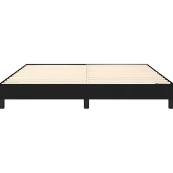 Vidaxl Cadre de lit sans matelas noir 180x200 cm tissu