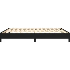 Vidaxl Cadre de lit sans matelas noir 180x200 cm tissu