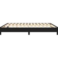 Vidaxl Cadre de lit sans matelas noir 180x200 cm tissu