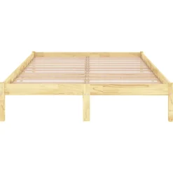 Vidaxl Cadre de lit sans matelas bois massif 140x190 cm