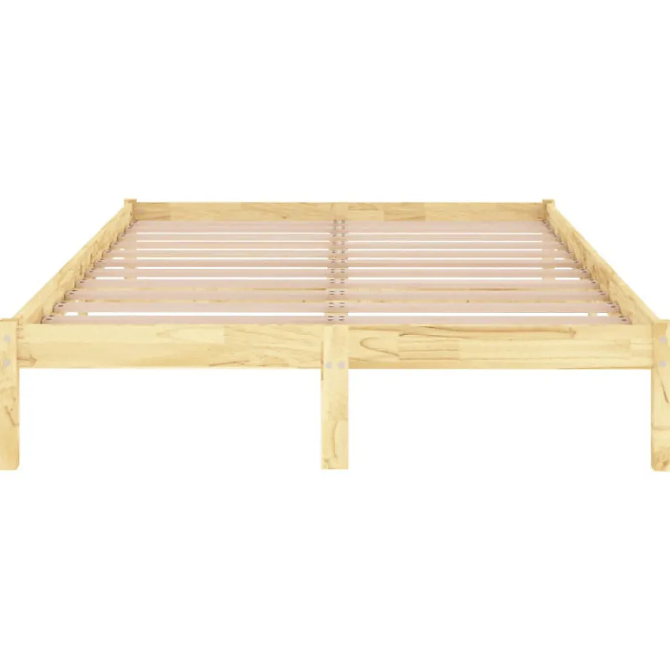 Vidaxl Cadre de lit sans matelas bois massif 140x190 cm